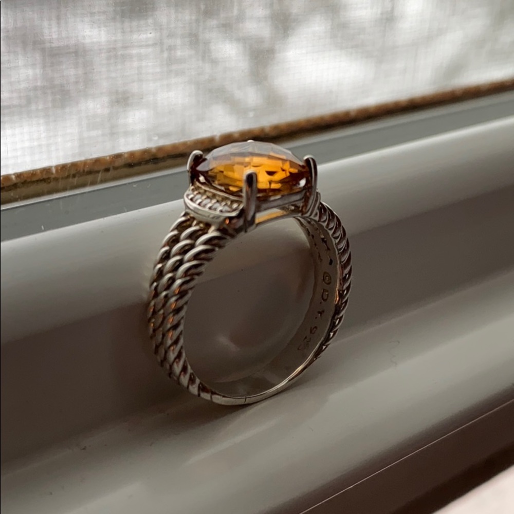 David Yurman citrine and diamonds Wheaton ring
